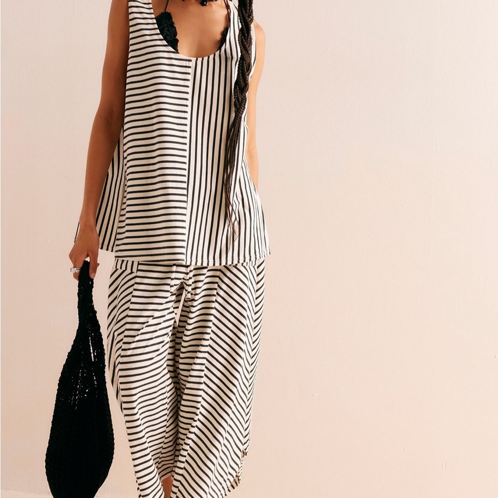 2 Piece SET! Free People Julie Striped Tunic and Olivia Pants Sold Out! XS
